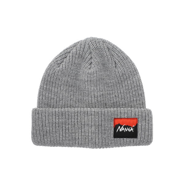NANGA iK BOX LOGO BULKY BEANIE GRY N2532-3C059A N0006344