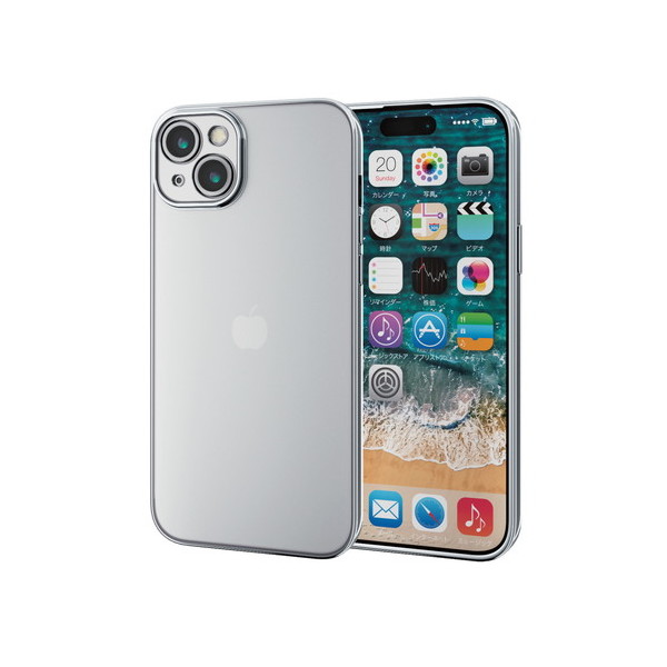 ELECOM PM-A23BUCTMKSV v`iVo[ [iPhone15 Plus P[X \tg JYی݌v ^bNH Ɍ݌v]