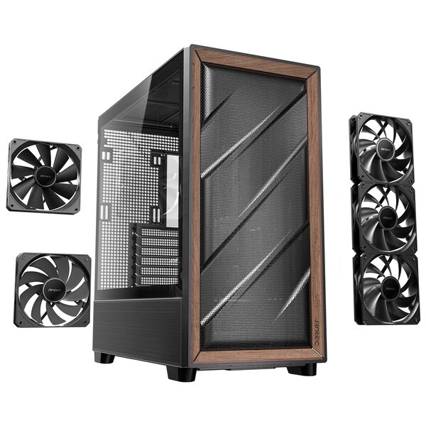 ANTEC FLUX 未使用 開封済み PCケース ミドルタワー ガラスパネル 0761345101332 ANTEC 冷却型ミドルタワーPCケース FLUX BLACK