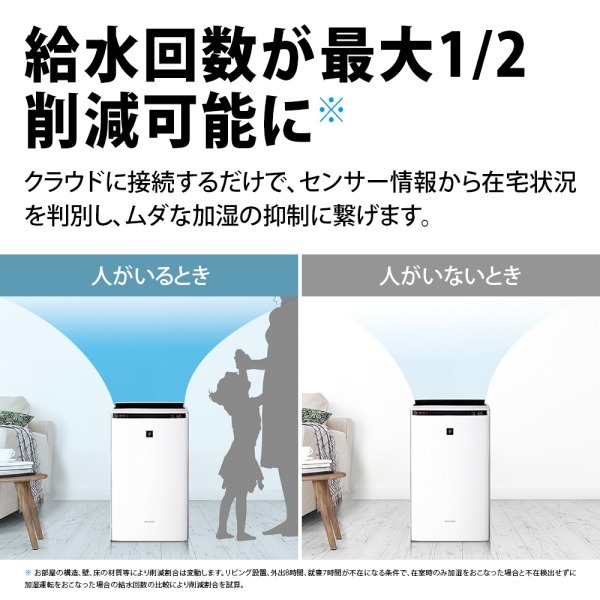 SHARP KI-SX70-W ホワイト系 プラズマクラスターNEXT [加湿空気清浄機