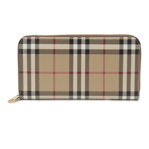BURBERRY バーバリー 長財布 ブラウン 8094438 AROUND ZIP WALLET VINT CHCK/BRIR BROWN 【並行輸入品】