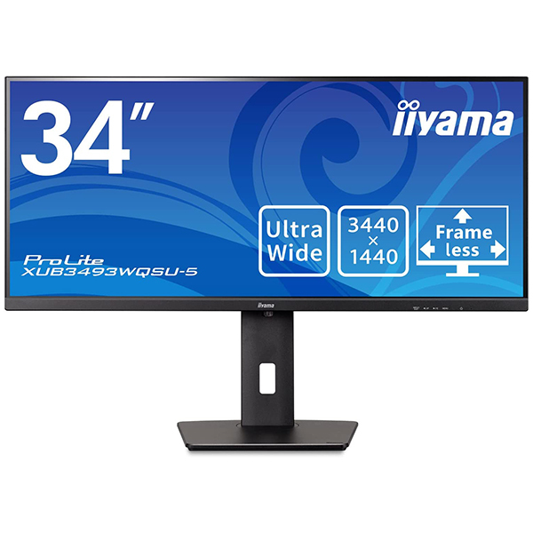 iiyama XUB3493WQSU-B5 液晶ディスプレイ 34型 3440×1440 HDMI、DisplayPort ブラック  スピーカー:あり IPS方式 昇降 激安の新品・型落ち・アウトレット 家電 通販 XPRICE エクスプライス (旧 PREMOA  プレモア)