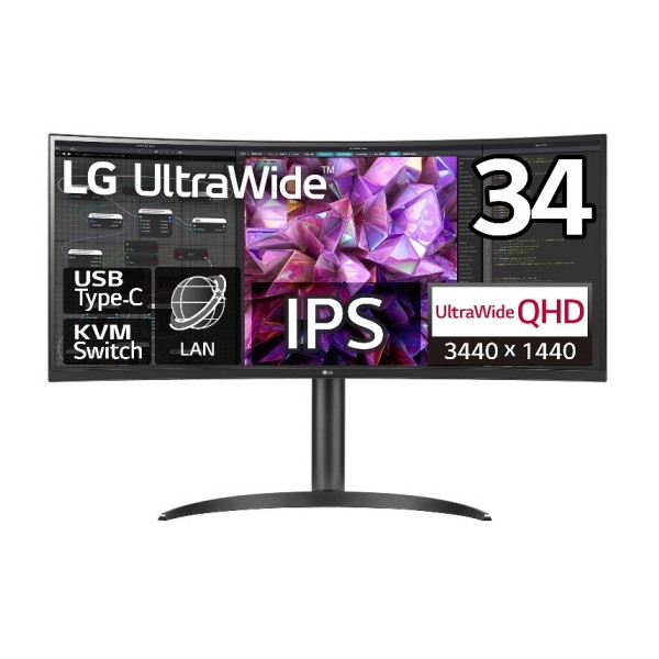 LG 34WQ75C-B 34インチ モニター 本体 LG 34WQ75C-B ウルトラワイドモニター 本体 2024年製 LG 34WQ75C-B