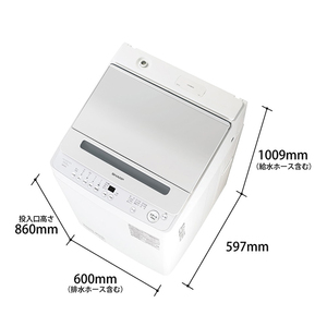 SHARP ES-GV10J-S シルバー系 穴なし槽 [全自動洗濯機 (10.0kg