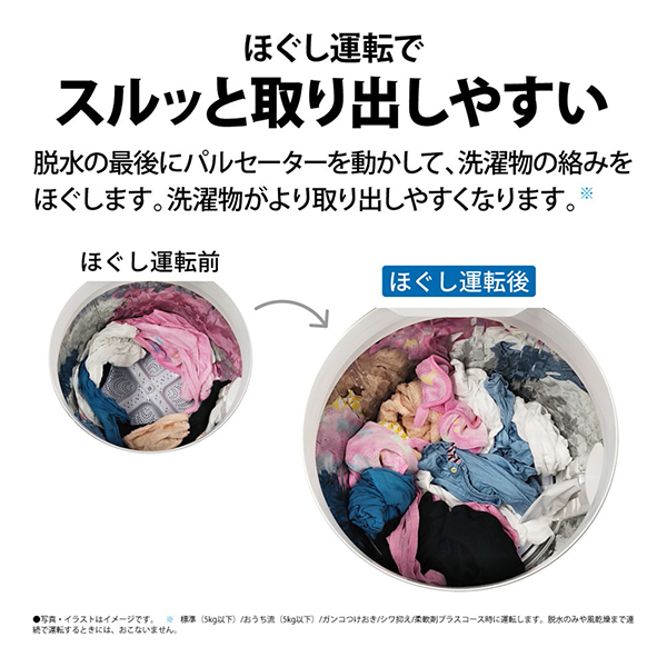 SHARP ES-GV10J-S シルバー系 穴なし槽 [全自動洗濯機 (10.0kg