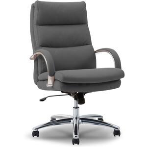 関家具 359140 グラント チャコールグレー ハイタイプ シルキーファイバー [オフィスチェア]