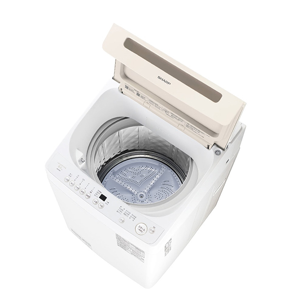 SHARP ES-GV8J-N ゴールド系 穴なし槽 [全自動洗濯機 (8.0kg)] | 激安