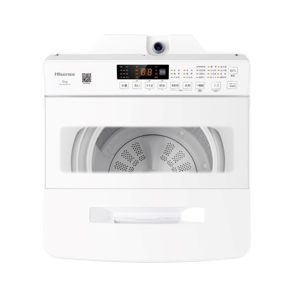 Hisense HW-K60XL-W ホワイト [簡易乾燥機能付洗濯機 (6.0kg)] | 激安