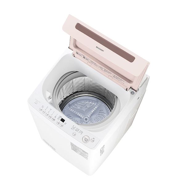 SHARP ES-GV7J-P ピンク系 穴なし槽 [全自動洗濯機 (7.0kg)] | 激安の