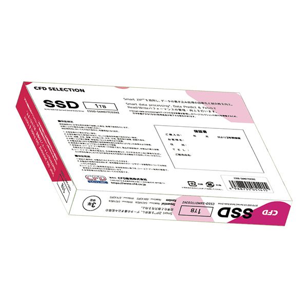 CFD CSSD-S6M01TCG3VZ SATA接続 2.5型SSD 1TB CSSD-S6M01TCG3VZ | CFD Selection CG3VZ エントリーモデル SATA