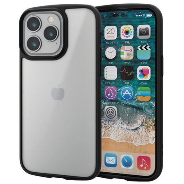 ELECOM PM-A22DTSLFCGMB ubN [iPhone14 ProMax P[X Jo[ nCubh ϏՌ Ռz y ^ wʃKX}bgNA]