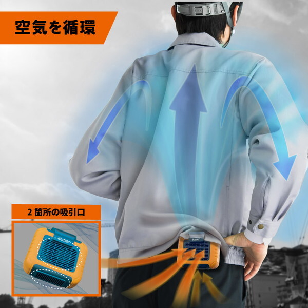 大河商事 wasser fan004 多機能ベルトファン オレンジ | 激安の新品