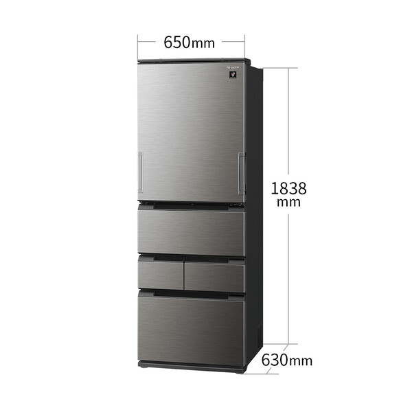 SHARP　ノンフロン冷蔵庫４５７L　両開き　２０２１年製　SJ-MW46H-S SHARP ノンフロン冷蔵庫457L 両開き 2021年製 SJ-MW46H-S