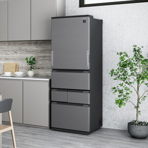 SHARP SJ-MW46M-H ラスティックダークメタル [冷蔵庫 (457L・左右