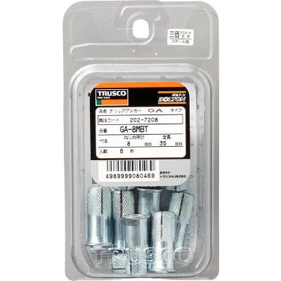 TRUSCO SGT3030BT �V�[�e�B�[�A���J�[ �c�o�t �X�e�����X W3/8X30 5�{�� (�R���N���[�g�p�A���J�[/�����R�[���ō��ݎ�)