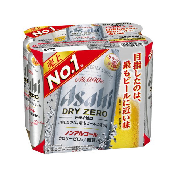 ノンアルコールビール　ビールテイスト飲料　アサヒ　ドライゼロ　500ml　1ケース(24本)