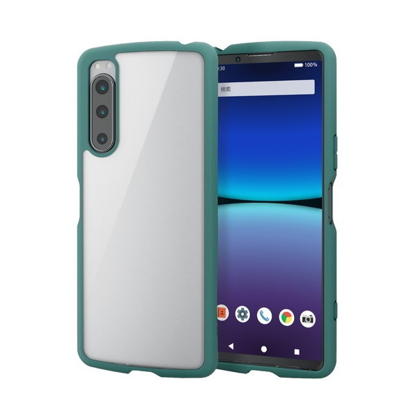 ELECOM PM-X224TSLFCGN グリーン Xperia 5 IV (SO-54C/SOG09) ケース