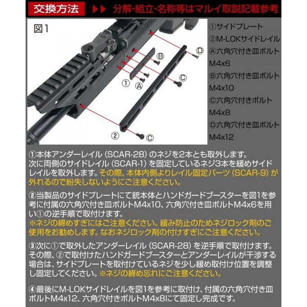 新品 LayLax SCAR ハンドガードブースター M-LOK サバゲー LayLax 東京マルイ 次世代 SCAR用 ハンドガード ブースター M-LOK