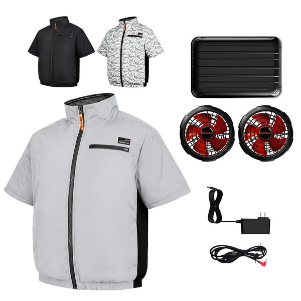 �Z�܂��X�^�C�� KW-ALL24-SS-L-GRY [�󒲗╗�E�F�A (�����^�C�v 30V�o�b�e���[&�t�@���Z�b�g)]