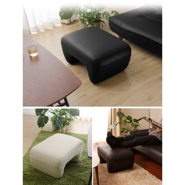 CELLUTANE A220a-597BK オットマン スツール MASHU レザー