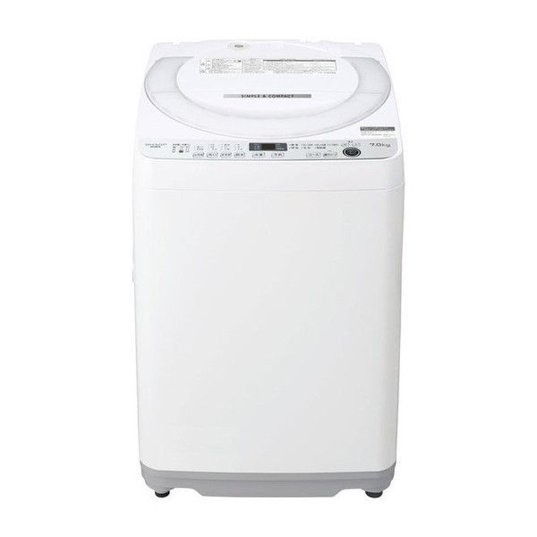 SHARP 洗濯機 ES-GE7E-W 7kg 簡易乾燥機能 家電