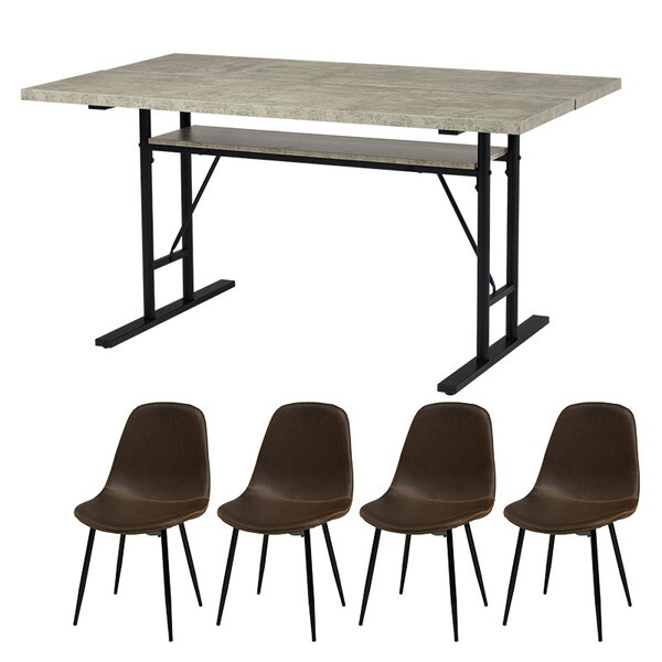 ���� LT-4770GY34DBR-5S �O���[/�_�[�N�u���E�� [�_�C�j���O5�_�Z�b�g]