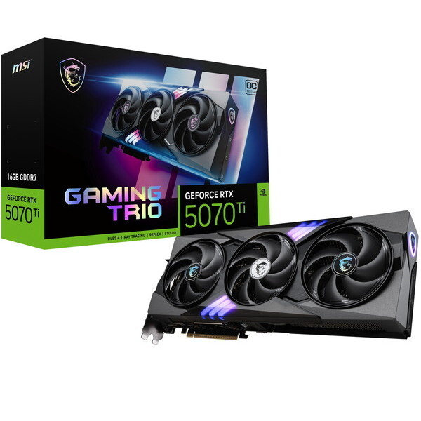 MSI GeForce RTX 5070 Ti 16G GAMING TRIO OC [グラフィックボード