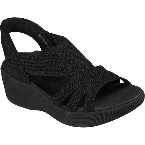 SKECHERS �X�P�b�`���[�Y 120012 BBK PARALLEL LITE - SUMMER INVITE �u���b�N 24.0cm [�T���_�� ���f�B�[�X]