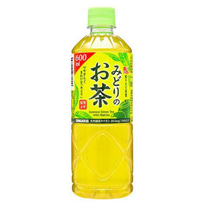 サンガリア みどりのお茶 ペットボトル 600ml ×24