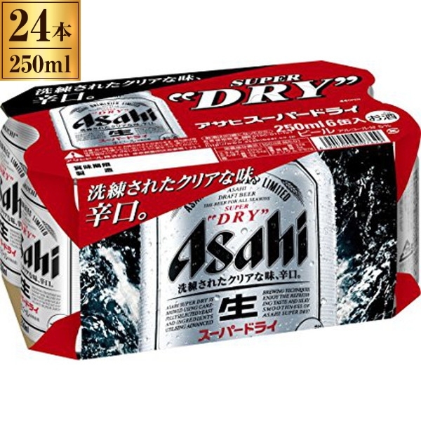 アサヒスーパードライ　6箱 スーパードライ アサヒ 350ml×6缶パック : お酒のちゃがたパーク