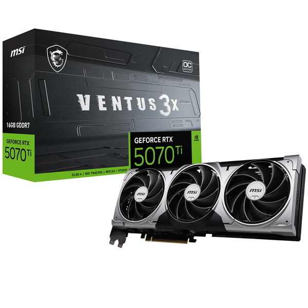 MSI GeForce RTX 5070 Ti 16G VENTUS 3X OC [グラフィックボード