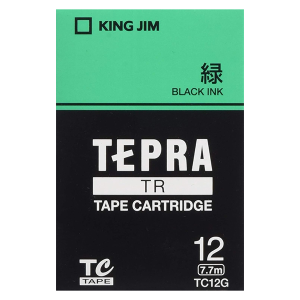 KING JIM TC12G [�e�v�� TR�V���[�Y��p�e�[�v�J�[�g���b�W �J���[���x��(�p�X�e��) ��/������ 12mm]