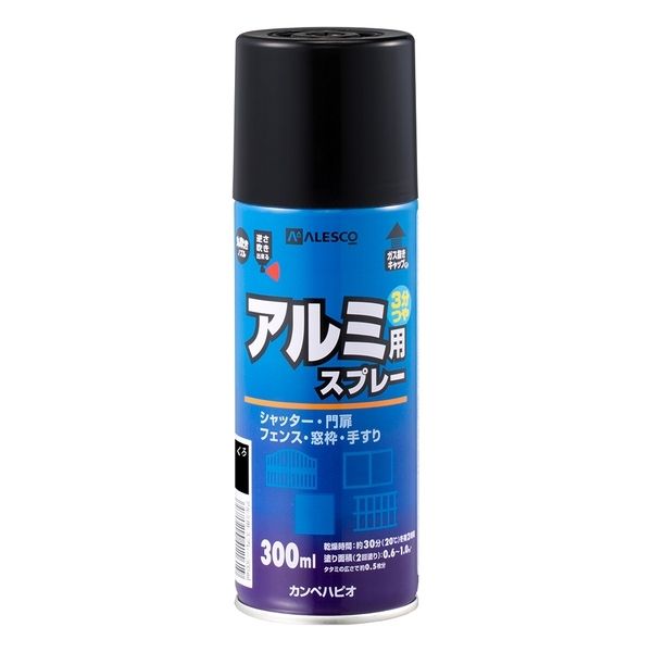 カンペハピオ 油性アルミ用スプレー くろ 300ml | 激安の新品・型落ち