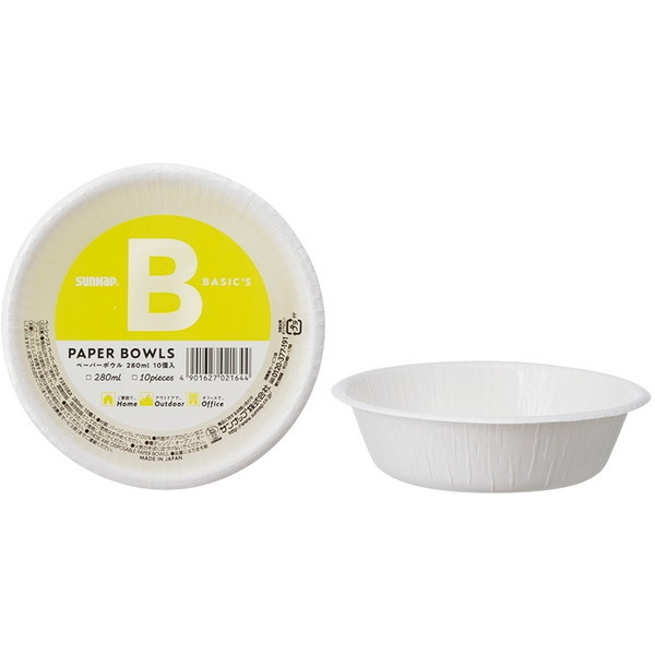 �T���i�b�v BASIC'S �y�[�p�[�{�E�� �z���C�g 280ml 10�� (���{�E��)