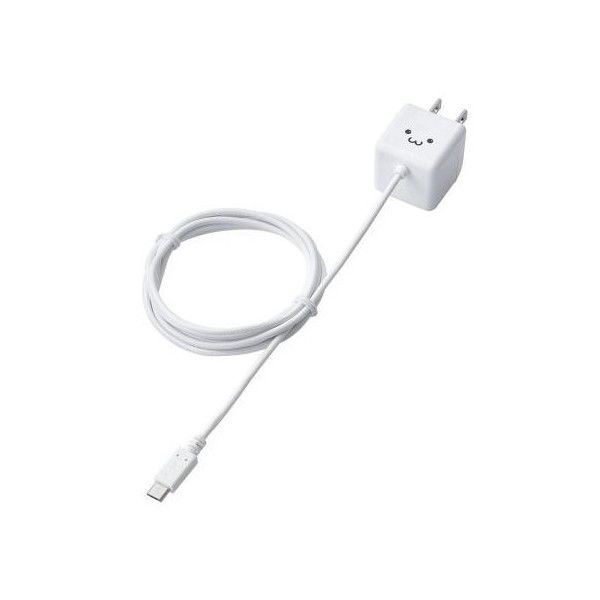 ELECOM MPA-ACMBC152WH X}[gtH ^ubgpAC[d microUSB CUBE^  1.5m 1.8Ao zCgtFCX