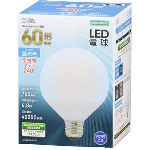 オーム電機 LDG7D-G AG51 [LED電球(E26口金・60W相当・760lm・昼光色)]