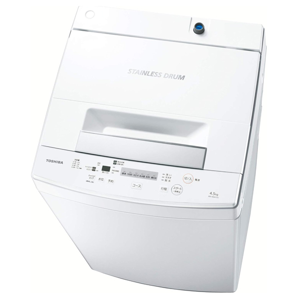 アウトレット】【リユース】 東芝 AW-45M7 ピュアホワイト [全自動洗濯 