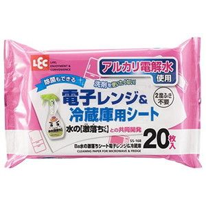 LEC Ba水の激落ちシート 電子レンジ&冷蔵庫 20枚入 SS-168