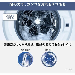 PANASONIC NA-SD10UBL-W マットホワイト SDシリーズ Uタイプ [ドラム式