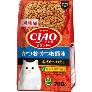 いなばペットフード CIAOクランキー かつお・かつお節味 本格かつおだし 700g