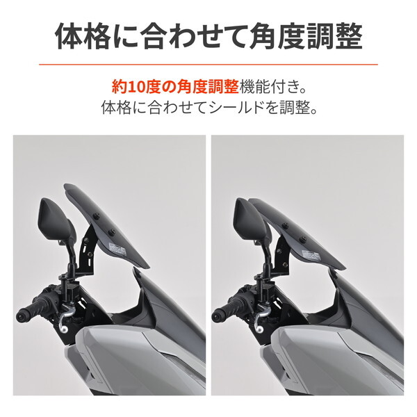 専用 スモークウインドシールド 取り付け金具付き デイトナ D62237 バイク用 スクリーン クランプバー付き PCX/160(25