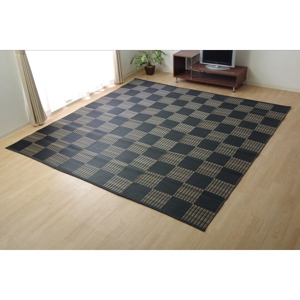 ラグ 4.5畳用 カーペット オールシーズン 約230х230cm 花柄 正方形 4.5