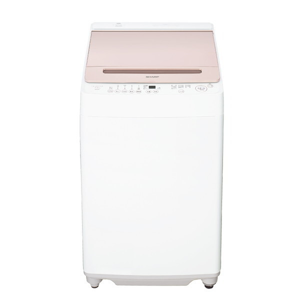 アウトレット】SHARP ES-GV7J-P ピンク系 穴なし槽 [全自動洗濯機 (7.0