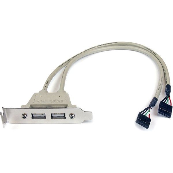 StarTech USBPLATELP [ϊA_v^P[u(2xUSB A-2x IDC 5s)]