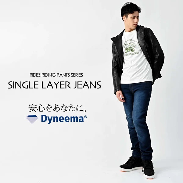 RIDEZ RDB1025 SINGLE LAYER JEANS BLUE 34×34