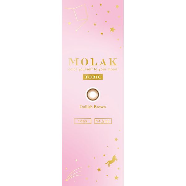 PIA MOLAK TORIC -1.25/180°1DAY 10������ �h�[���b�V���u���E�� (�x����) -3.50 �J���[�R���^�N�g�����Y