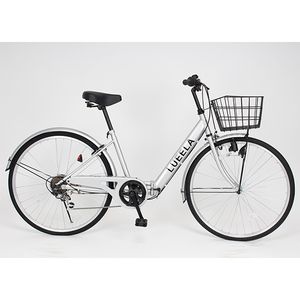 21Technology CT266 ピュアシルバー [折りたたみ自転車（26インチ・6段 