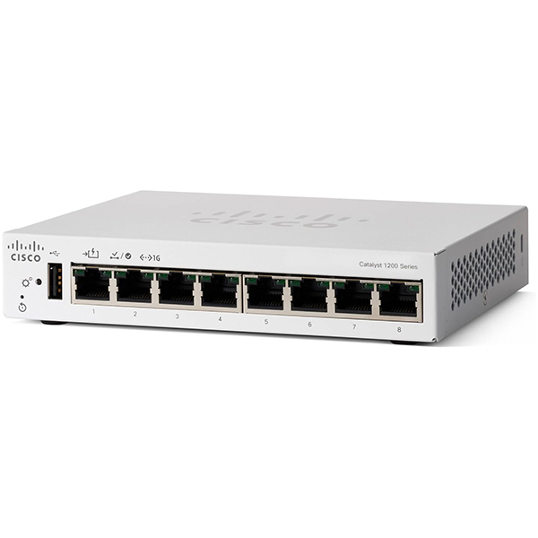 ルーター・ネットワーク機器 Cisco C1200-8P-E-2g Cisco Catalyst 1200-8T-E-2G - switch - Gigabit Ethernet - 8