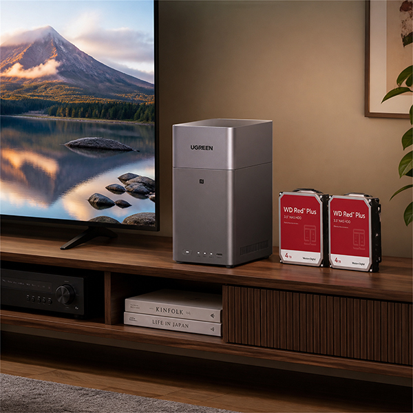 UGREEN DH2300+HDD4TB*2 BundleSet [NAS導入セット (NASync DH2300+WD