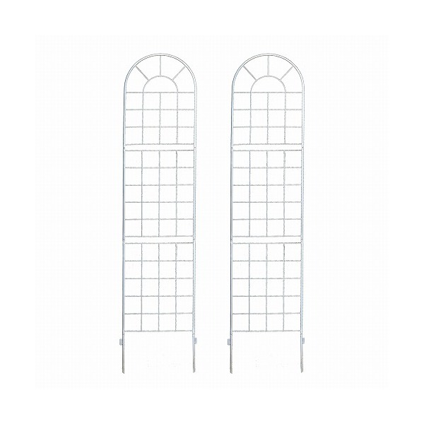 住まいスタイル YB016H-2P-WHT クラシックフェンス ハイタイプ 2枚組 ホワイト